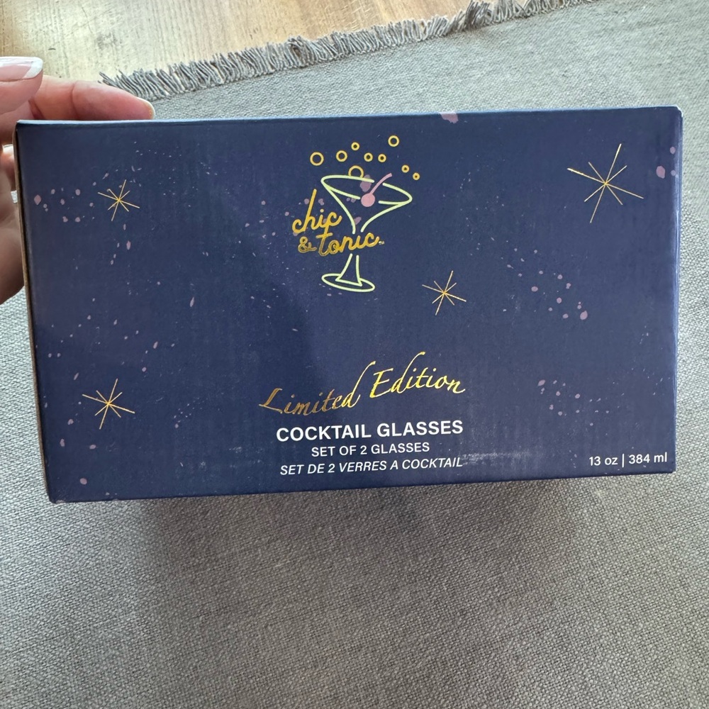 Chic & Tonic Limited Edition Set of Cocktail and Shot Glasses